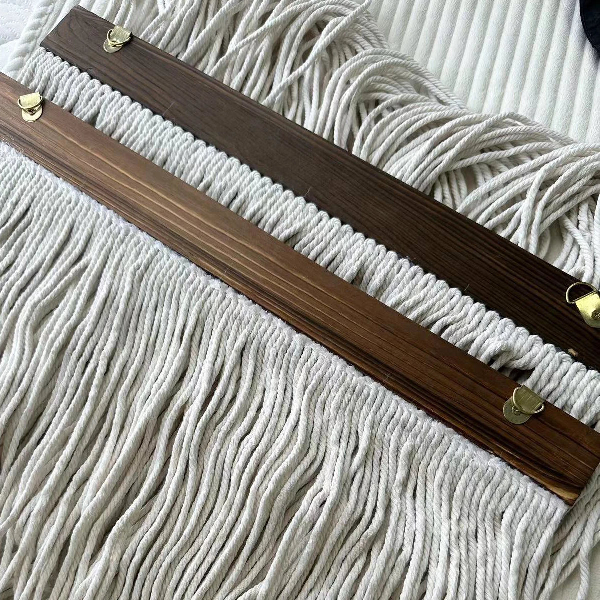 Œuvre d'art murale en macramé, tenture décorative artisanale