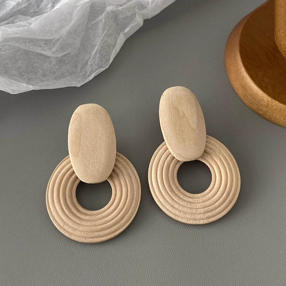 Des boucles d'oreille macramé