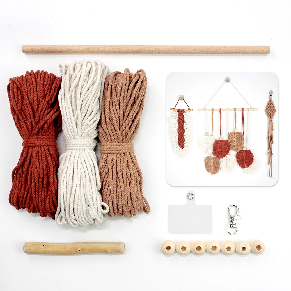 Macramé feuille kit - Macramé Atelier