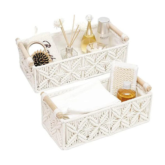 Rangement salle de bain macramé - Macramé Atelier