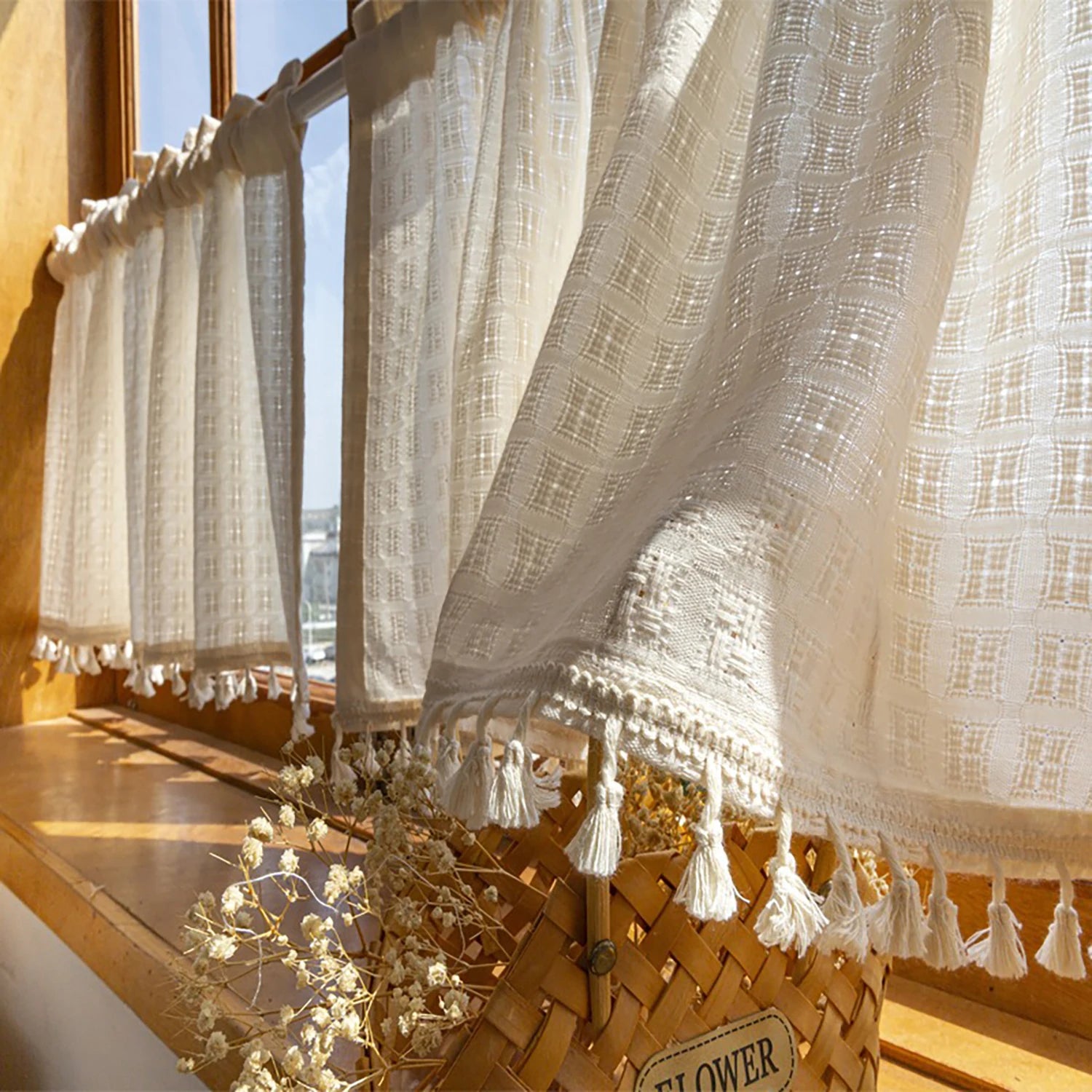 Rideau brise bise Macramé - Macramé Atelier