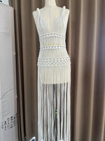 Robe macramé
vêtement macramé - Vignette | Macramé Atelier | Décoration et Accessoires Macramé Artisanaux