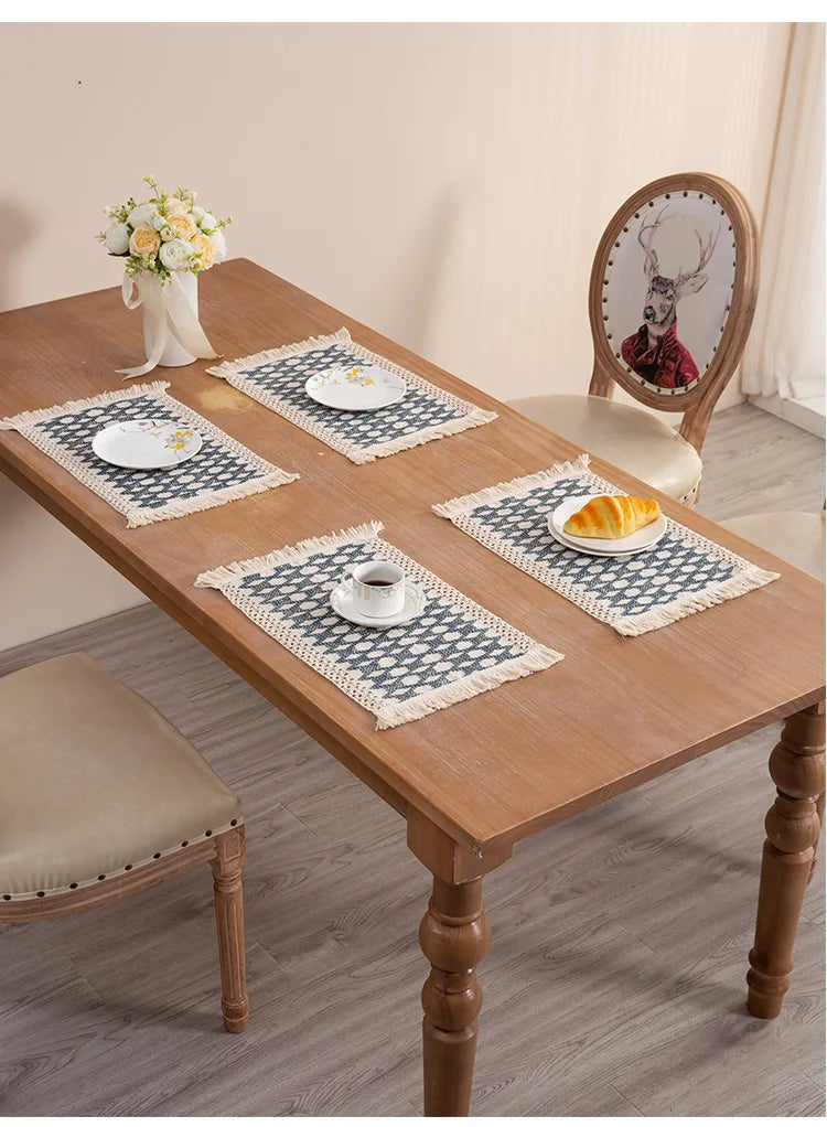 Set de table rectangulaire macramé - Macramé Atelier
