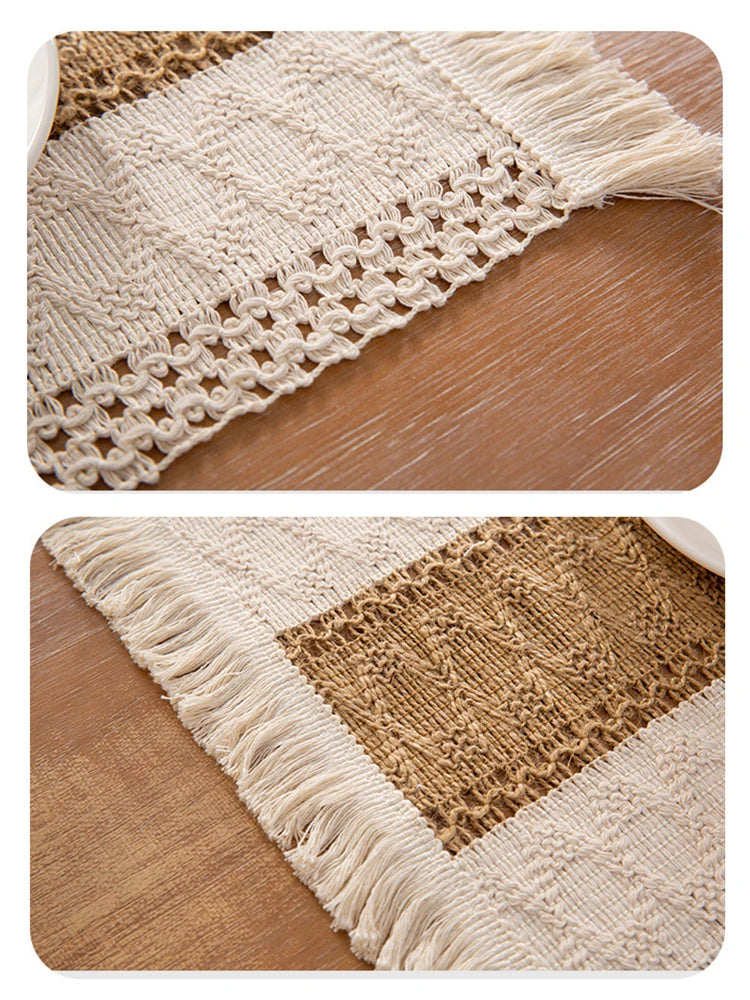 Set de table rectangulaire macramé - Macramé Atelier