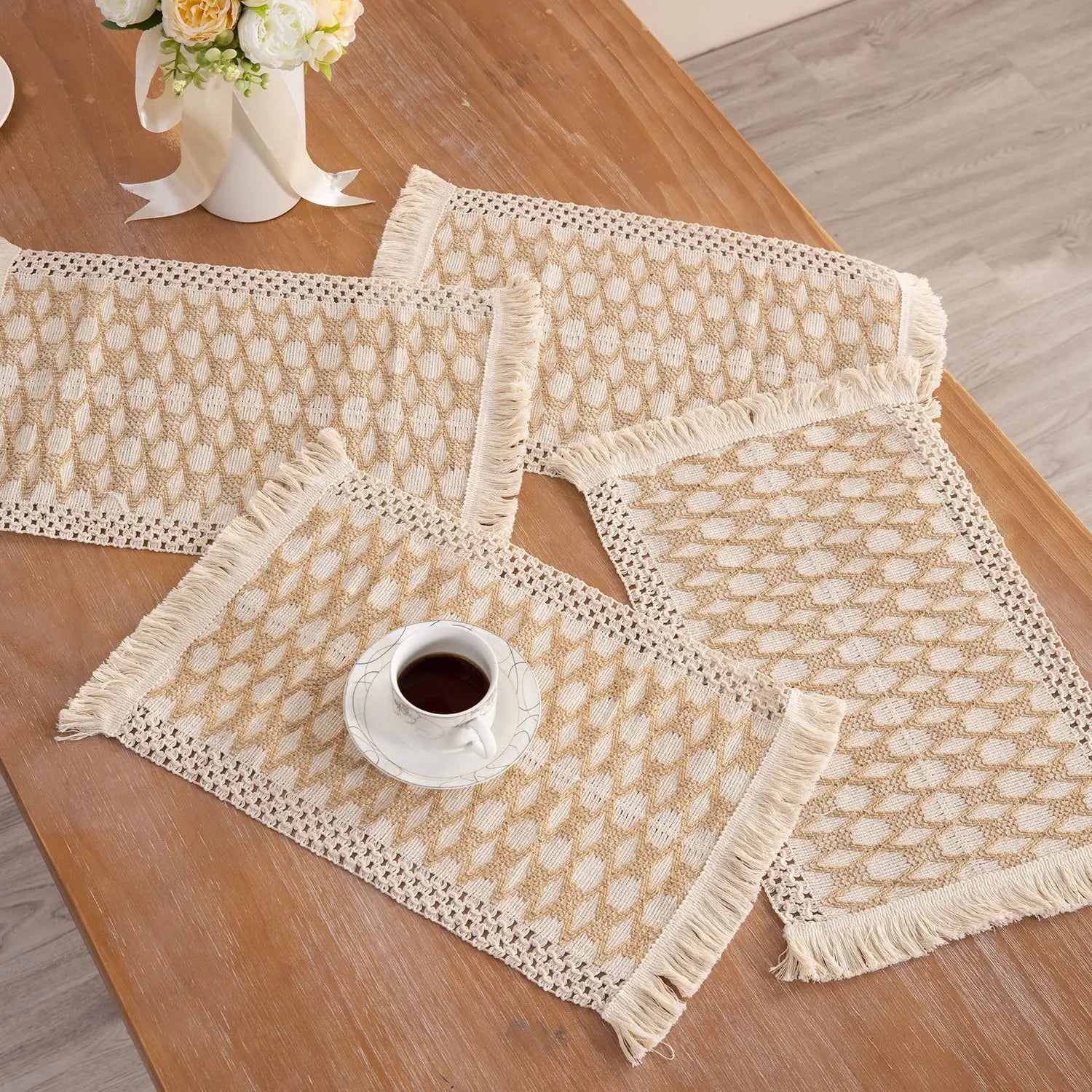 Set de table rectangulaire macramé - Macramé Atelier
