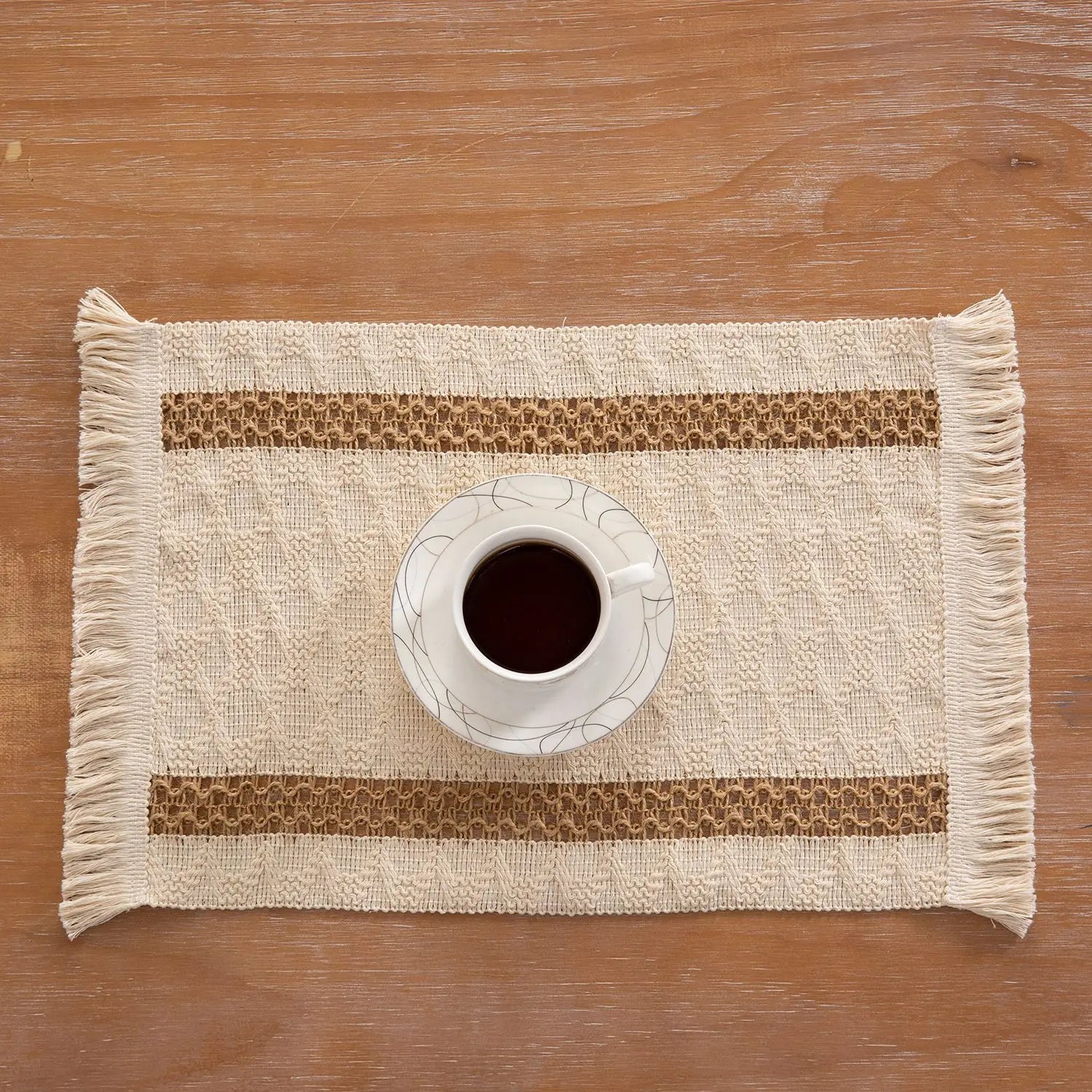 Set de table rectangulaire macramé - Macramé Atelier
