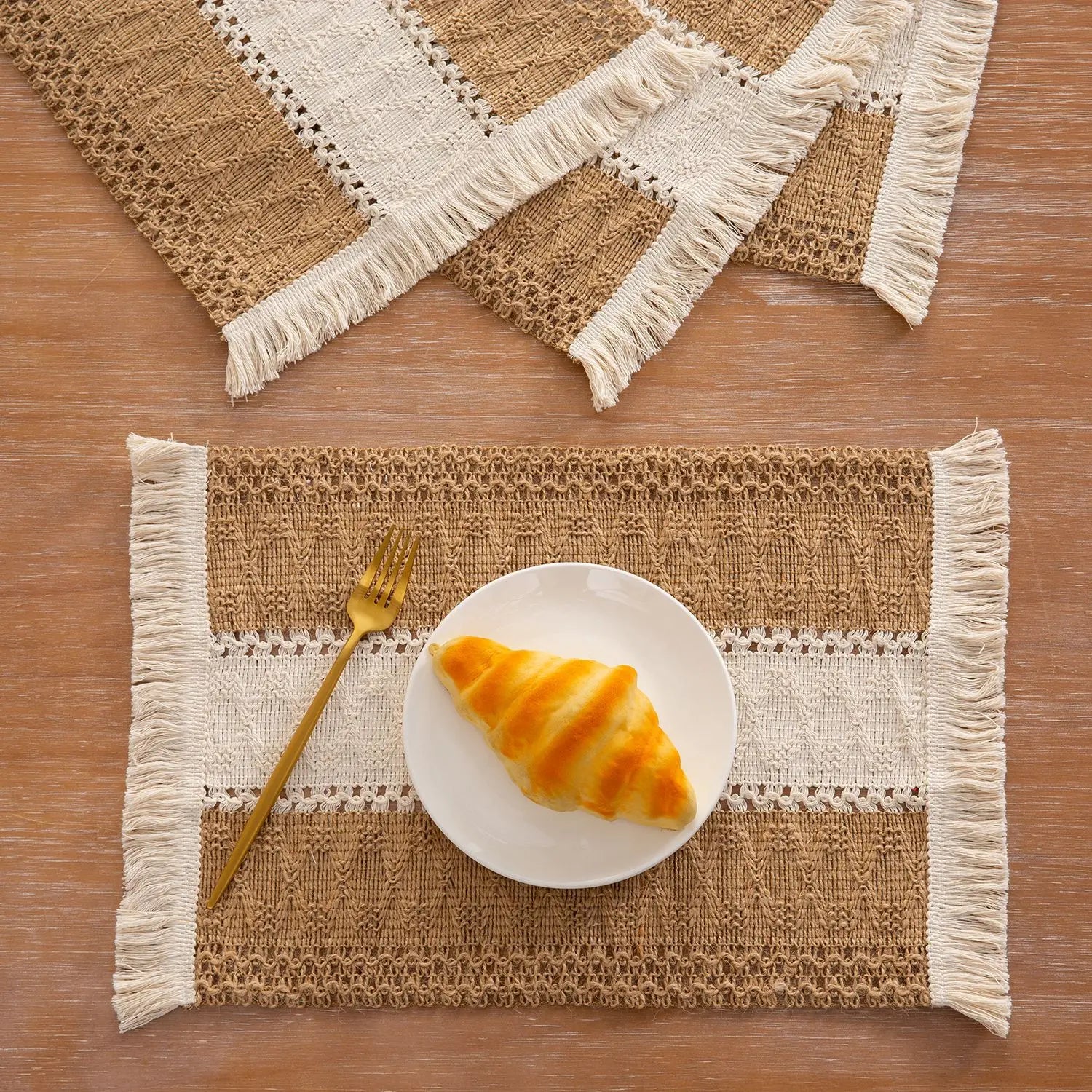 Set de table rectangulaire macramé - Macramé Atelier