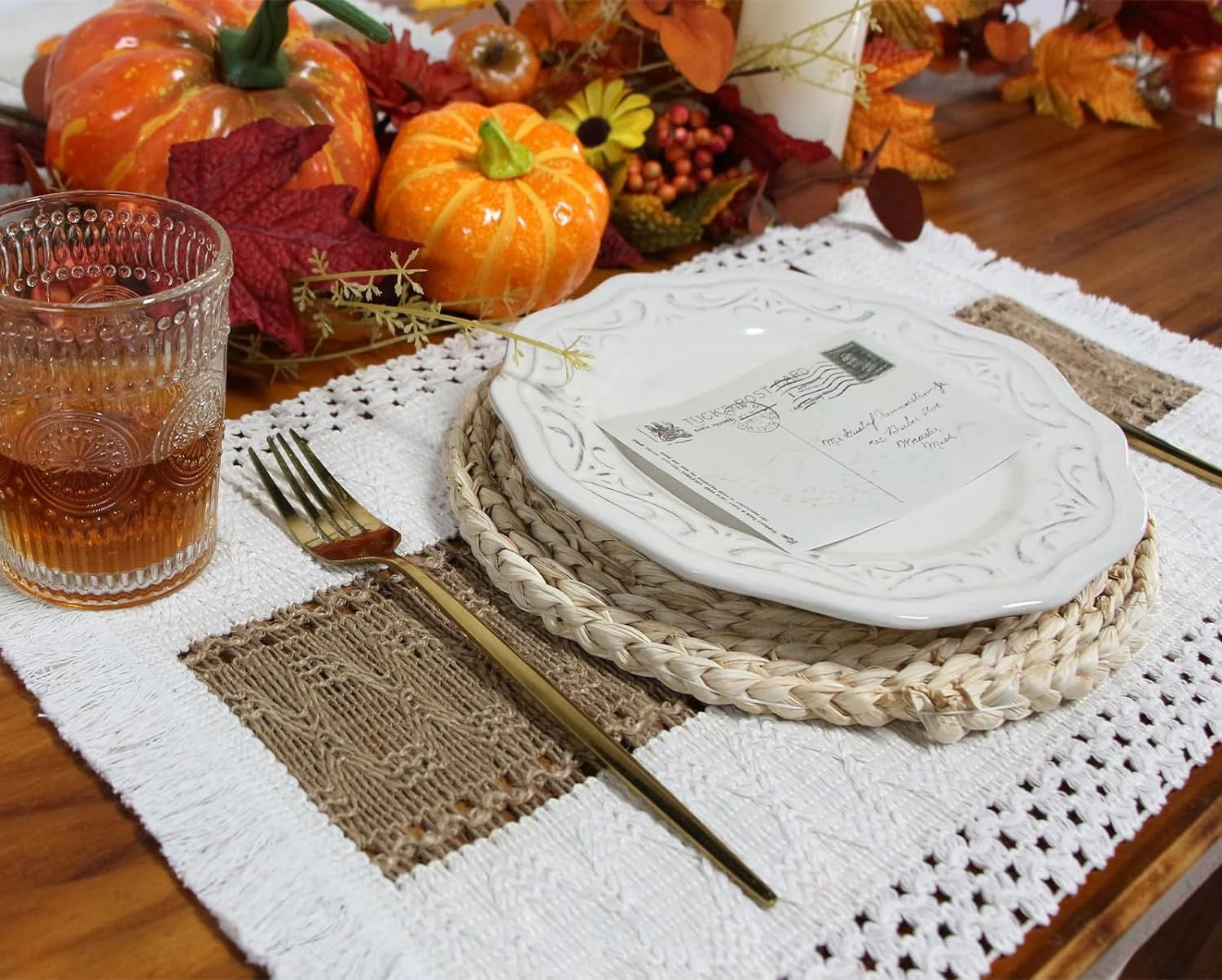 Set de table rectangulaire macramé - Macramé Atelier