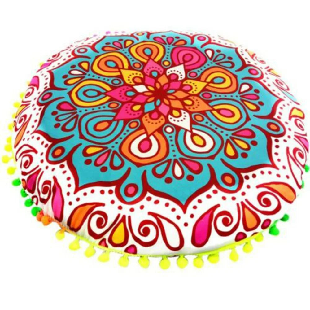 Taie d'oreiller à motif rond macramé - Macramé Atelier