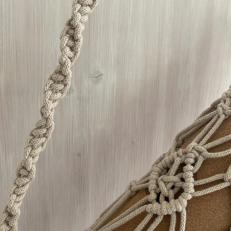porte tapis de yoga macramé - Macramé Atelier